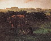 Peasant shove milk Jean Francois Millet